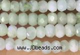 CRB2229 15.5 inches 2*3mm faceted rondelle prehnite beads