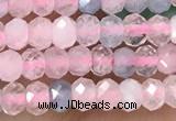 CRB2236 15.5 inches 2*3mm faceted rondelle morganite beads