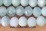 CRB2260 15.5 inches 3*4mm faceted rondelle amazonite beads