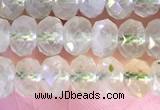 CRB2273 15.5 inches 4*6mm faceted rondelle prehnite beads