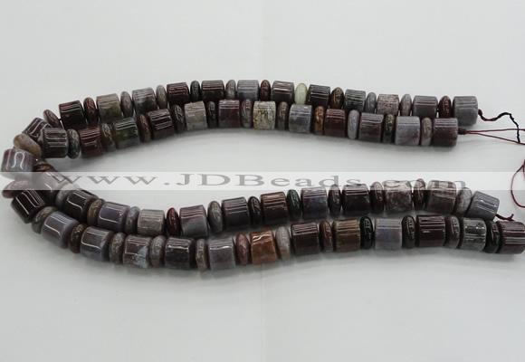 CRB251 15.5 inches 5*12mm - 10*12mm rondelle Indian agate beads