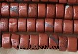 CRB2570 15.5 inches 2*4mm heishi red jasper beads wholesale