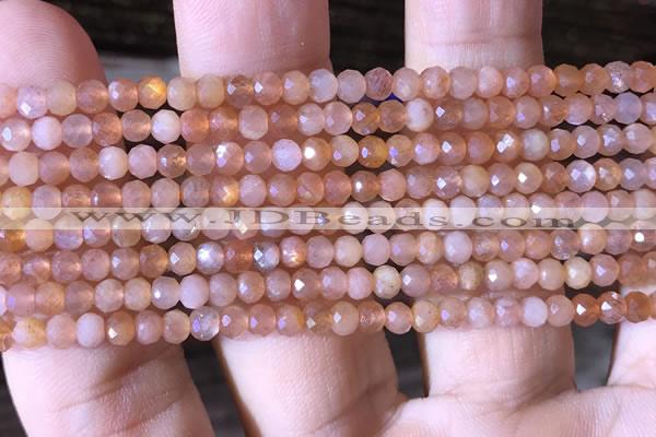 CRB2625 15.5 inches 2*3mm faceted rondelle moonstone beads