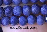 CRB2645 15.5 inches 3*4mm faceted rondelle sapphire gemstone beads