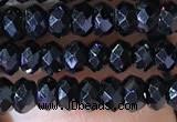 CRB2650 15.5 inches 2*3mm faceted rondelle black spinel beads