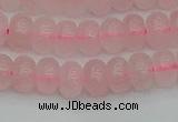 CRB2801 15.5 inches 5*8mm rondelle rose quartz beads wholesale