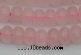 CRB2802 15.5 inches 6*10mm rondelle rose quartz beads wholesale