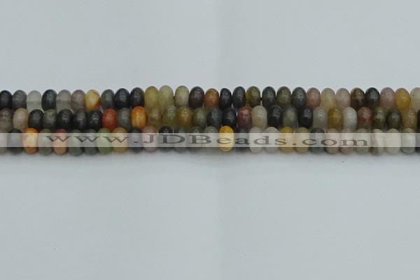 CRB2846 15.5 inches 5*8mm rondelle fancy jasper beads wholesale