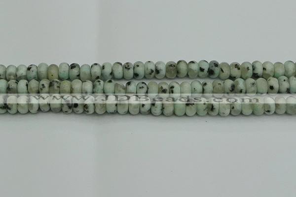 CRB2851 15.5 inches 5*8mm rondelle sesame jasper beads