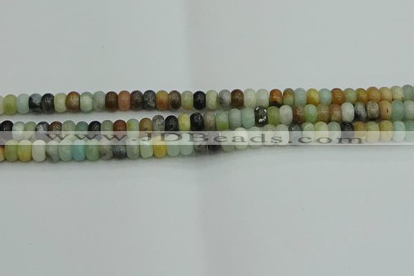 CRB2875 15.5 inches 4*6mm rondelle amazonite beads wholesale