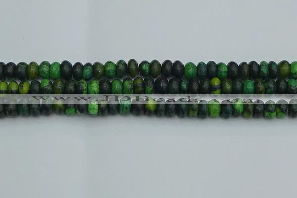 CRB2897 15.5 inches 6*10mm rondelle chrysocolla beads wholesale