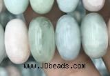 CRB3064 15.5 inches 8*14mm rondelle morganite gemstone beads