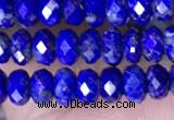 CRB3177 15.5 inches 2.5*4mm faceted rondelle tiny lapis lazuli beads