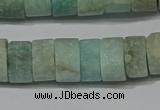 CRB324 15.5 inches 8*12mm tyre matte amazonite gemstone beads