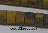 CRB326 15.5 inches 8*12mm tyre matte yellow tiger eye beads