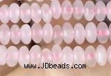 CRB4000 15.5 inches 2.5*4.5mm rondelle rose quartz beads wholesale