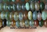 CRB4009 15.5 inches 2.5*4.5mm rondelle Indian agate beads wholesale