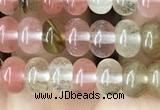 CRB4031 15.5 inches 4*6mm rondelle volcano cherry quartz beads wholesale