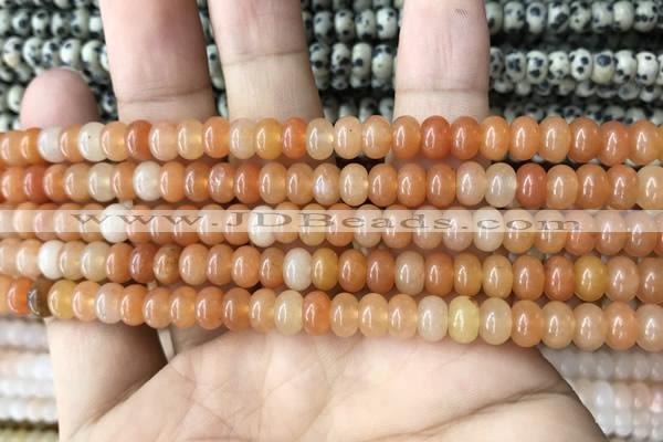 CRB4040 15.5 inches 4*6mm rondelle red aventurine beads wholesale