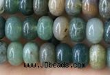 CRB4043 15.5 inches 4*6mm rondelle Indian Agate beads wholesale