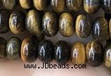 CRB4044 15.5 inches 4*6mm rondelle yellow tiger eye beads wholesale