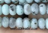 CRB4048 15.5 inches 4*6mm rondelle sesame jasper beads wholesale