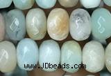 CRB4100 15.5 inches 4*6mm faceted rondelle amazonite beads