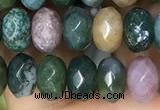 CRB4120 15.5 inches 5*8mm faceted rondelle Indian agate beads