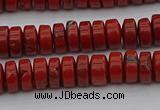 CRB438 15.5 inches 5*8mm rondelle red jasper beads wholesale