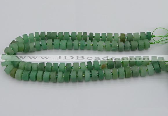 CRB473 15.5 inches 6*10mm tyre green aventurine beads wholesale