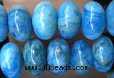 CRB5302 15.5 inches 4*6mm rondelle blue crazy lace agate beads