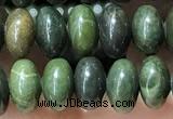 CRB5311 15.5 inches 4*6mm rondelle bronze green stone beads