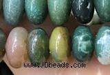 CRB5339 15.5 inches 5*8mm rondelle Indian agate beads wholesale