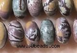 CRB5342 15.5 inches 5*8mm rondelle artistic jasper beads