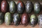 CRB5344 15.5 inches 5*8mm rondelle dragon blood jasper beads