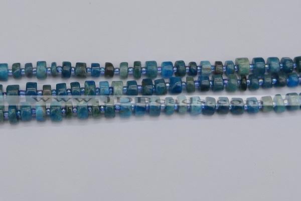 CRB536 15.5 inches 5*8mm tyre apatite gemstone beads wholesale