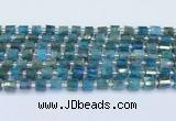 CRB5600 15.5 inches 5mm - 6mm faceted tyre apatite beads