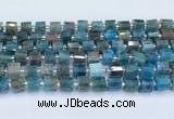 CRB5601 15.5 inches 7mm - 8mm faceted tyre apatite beads