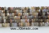 CRB5626 15.5 inches 3*6mm - 4*7mm faceted rondelle Botswana agate beads