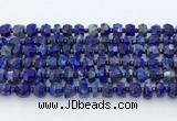 CRB5628 15.5 inches 5*7mm - 7*8mm faceted rondelle lapis lazuli beads