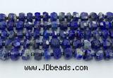 CRB5629 15.5 inches 6*9mm – 9*10mm faceted rondelle lapis lazuli beads