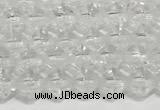 CRB5687 15 inches 4*4mm white crystal beads wholesale