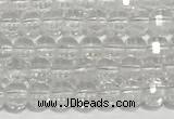 CRB5691 15 inches 4*4mm white crystal beads wholesale