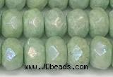 CRB5706 15 inches 5*8mm faceted rondelle AB-color jade beads