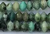 CRB5749 15 inches 2*3mm faceted African turquoise beads