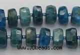 CRB589 15.5 inches 6*10mm faceted rondelle apatite beads