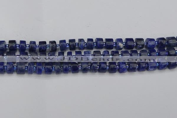 CRB639 15.5 inches 6*10mm tyre sodalite gemstone beads