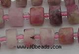 CRB657 15.5 inches 5*8mm tyre pink tourmaline gemstone beads