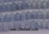 CRB710 15.5 inches 2.5*4mm faceted rondelle aquamarine beads