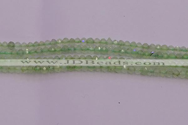 CRB722 15.5 inches 3*4mm faceted rondelle prehnite gemstone beads